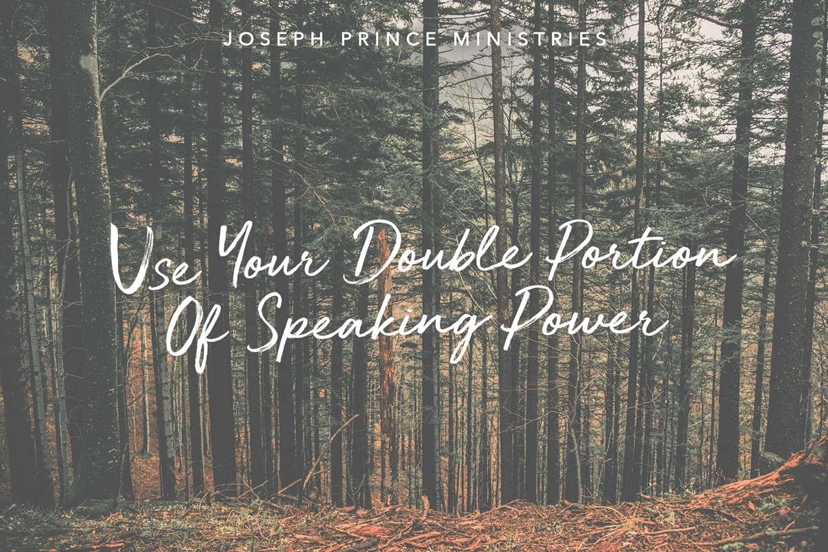 Use your double portion of speaking power