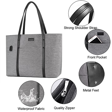 Features of Grey Tote Bag