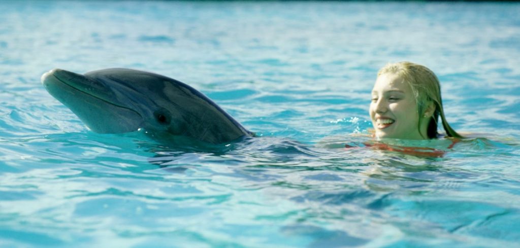 Dolphin Island Girl Swimming