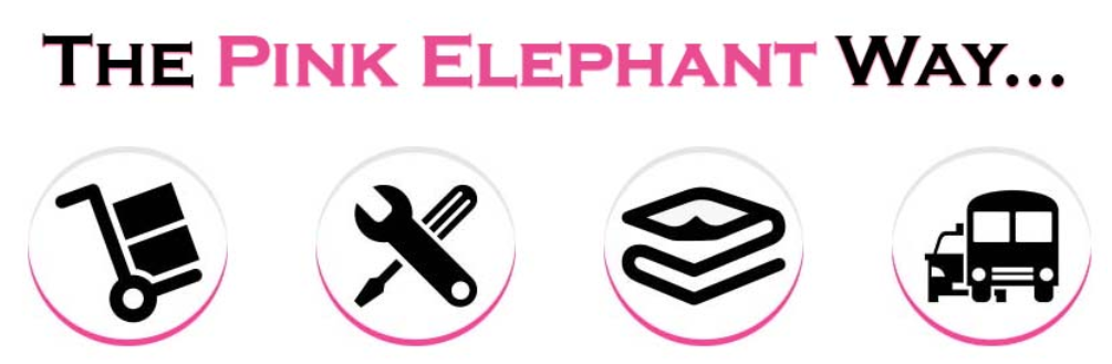 The pink elephant way of moving in CA