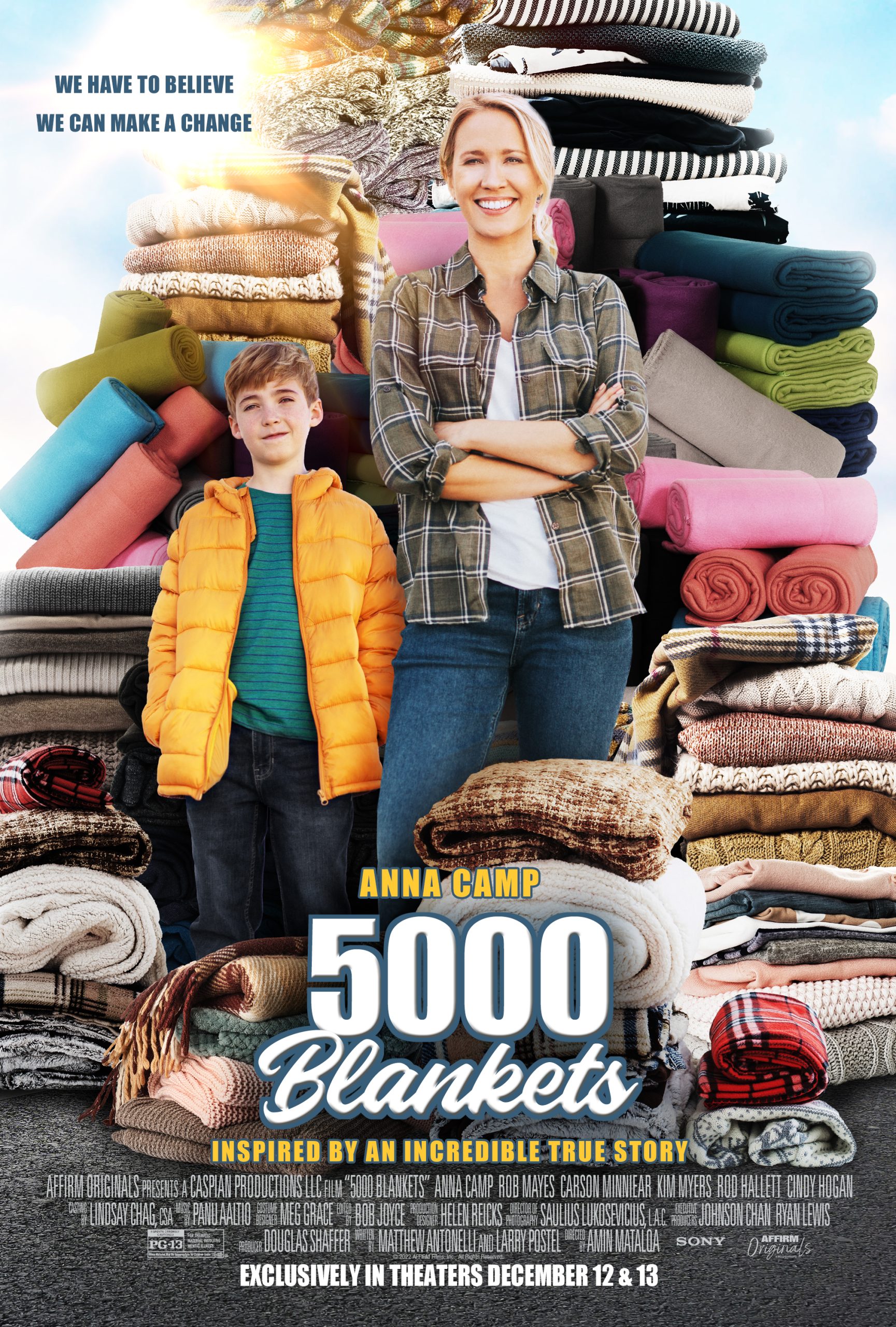 Catch 5000 BLANKETS exclusively in theaters for two days only! December 12 & 13.