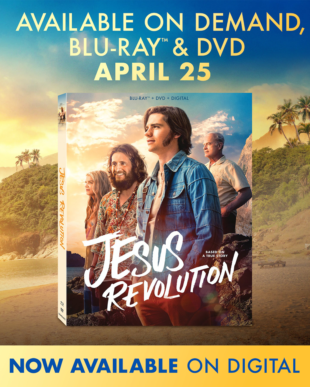 Jesus Revolution on digital now and on DVD April 25