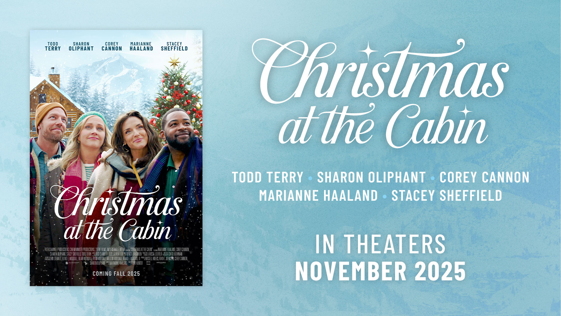 Buy tickets today to see Christmas at the Cabin in theaters starting November 14!